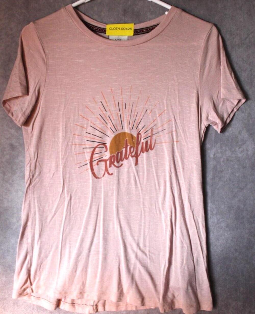 Knox Rose Shirt Womens M Pink Grateful Sun Graphic Short Sleeve Jersey
